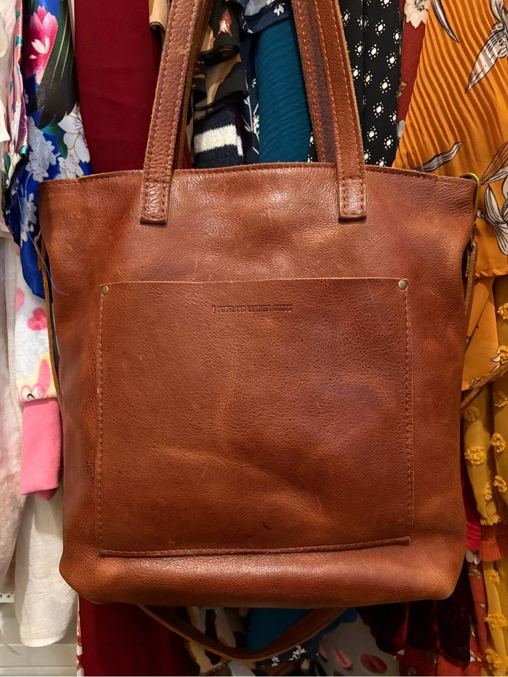 Portland Leather Goods | Full Crossbody Bag | Nutmeg